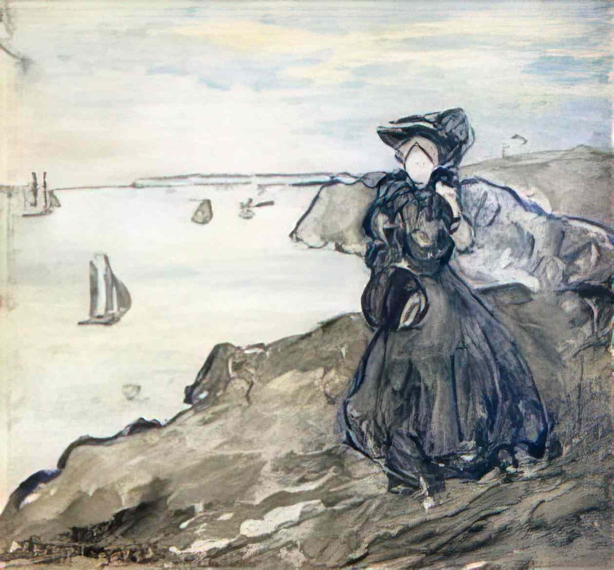 Maurice Prendergast grey day Art A4 Photo Print