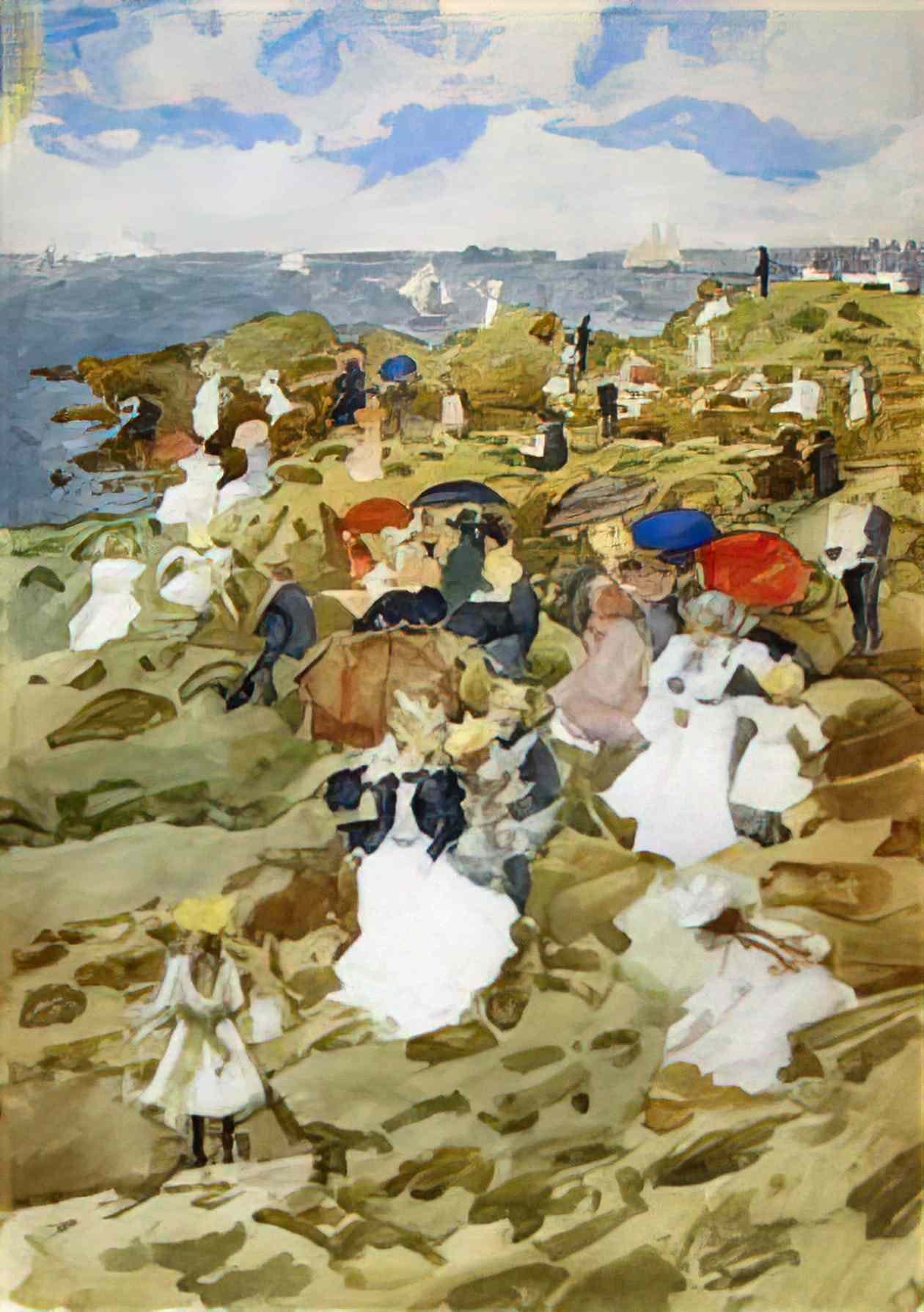 Maurice Prendergast handkerchief point 1897 Art A4 Photo Print