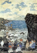 Maurice Prendergast holiday headlands Art A4 Photo Print