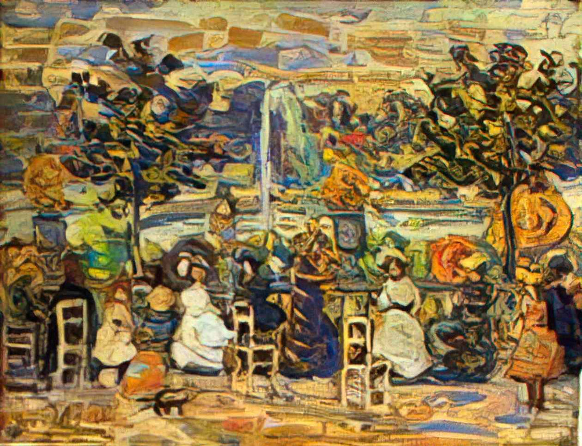 Maurice Prendergast in luxembourg gardens Art A4 Photo Print