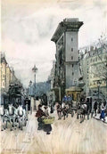 Maurice Prendergast la porte san denis 1892 Art A4 Photo Print