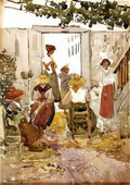 Maurice Prendergast lacemakers venice Art A4 Photo Print