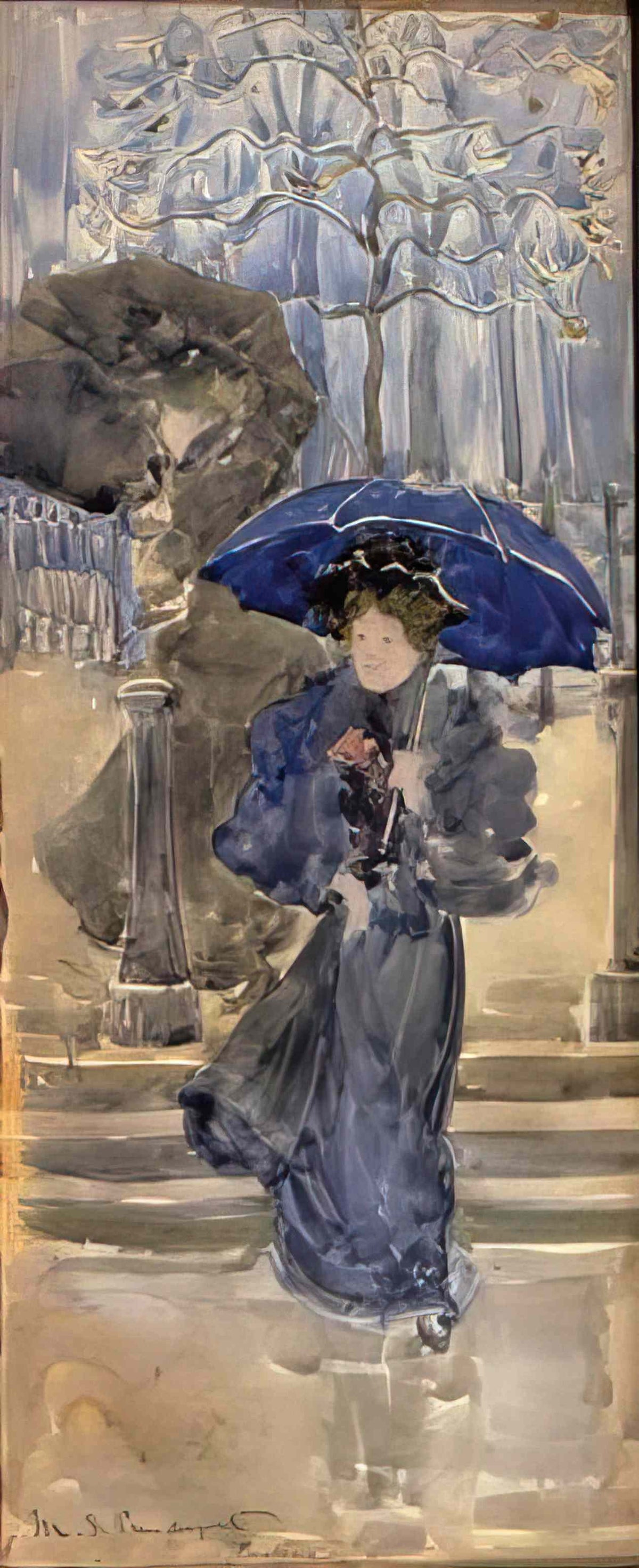 Maurice Prendergast ladies in the rain Art A4 Photo Print
