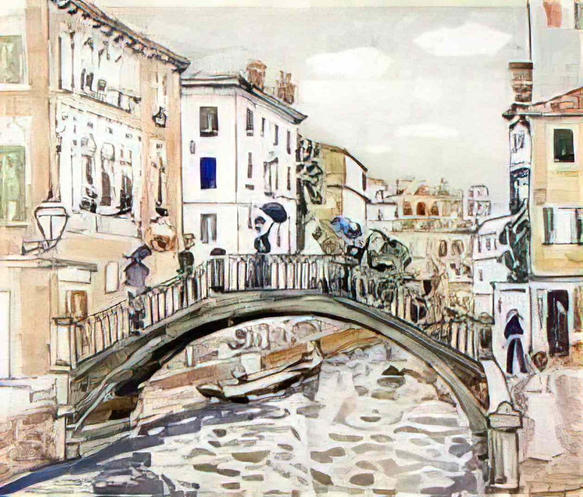 Maurice Prendergast little bridge venice Art A4 Photo Print