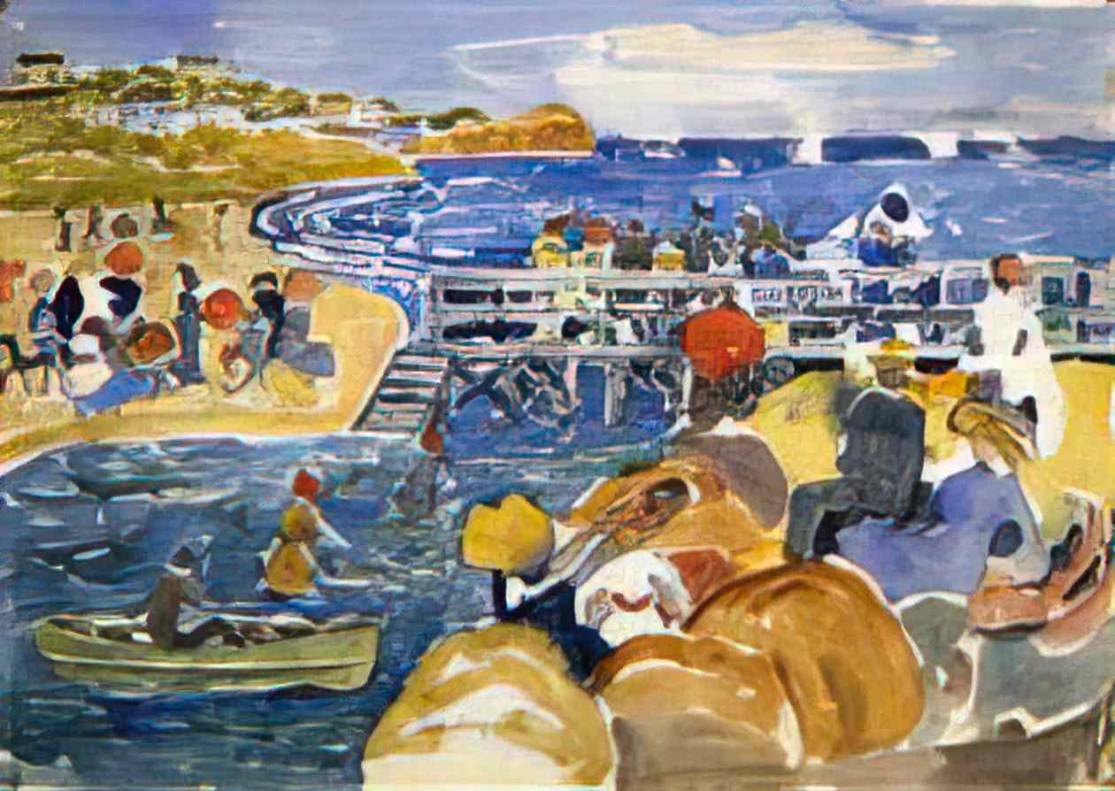 Maurice Prendergast long beach 1923 Art A4 Photo Print