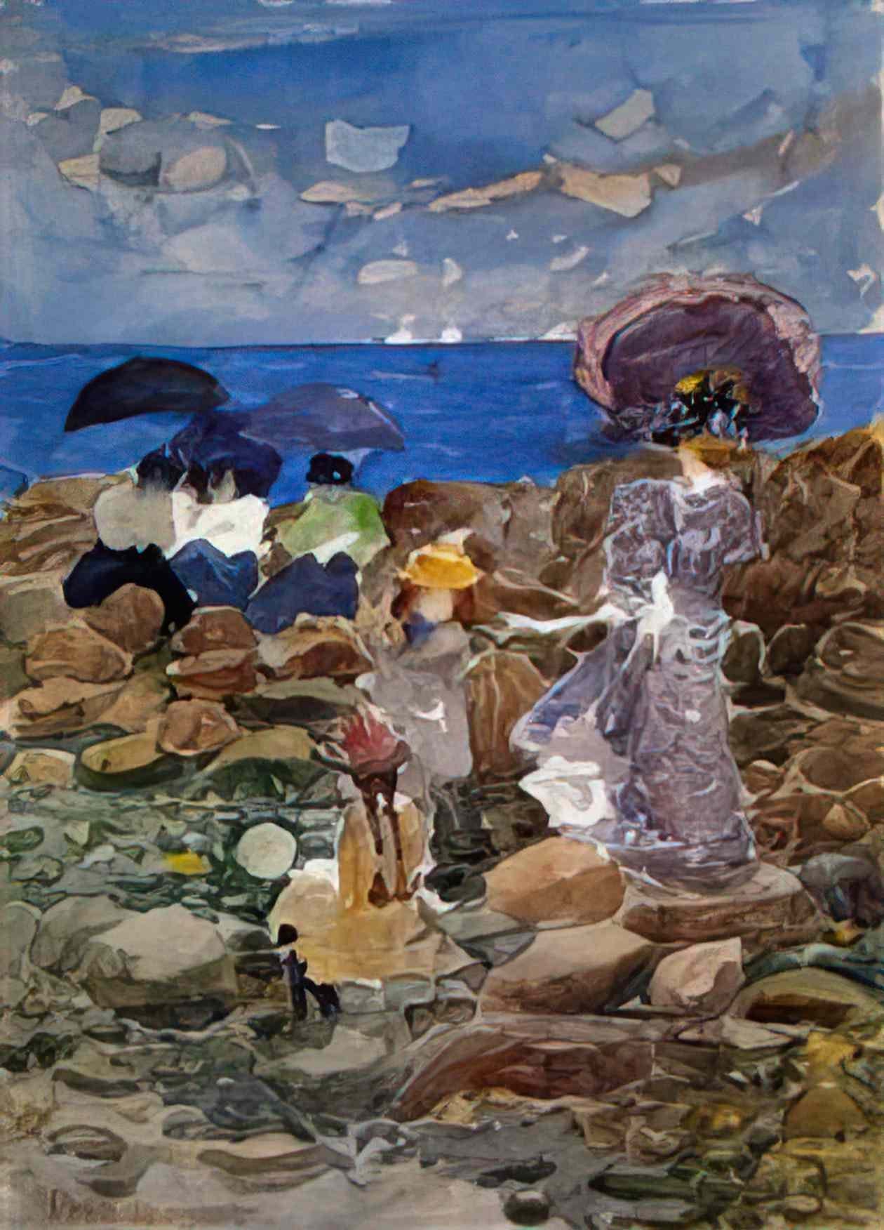 Maurice Prendergast low tide 4 Art A4 Photo Print