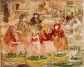 Maurice Prendergast market scene Art A4 Photo Print