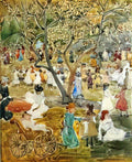 Maurice Prendergast may party also known as may day central park Art A4 Photo Print
