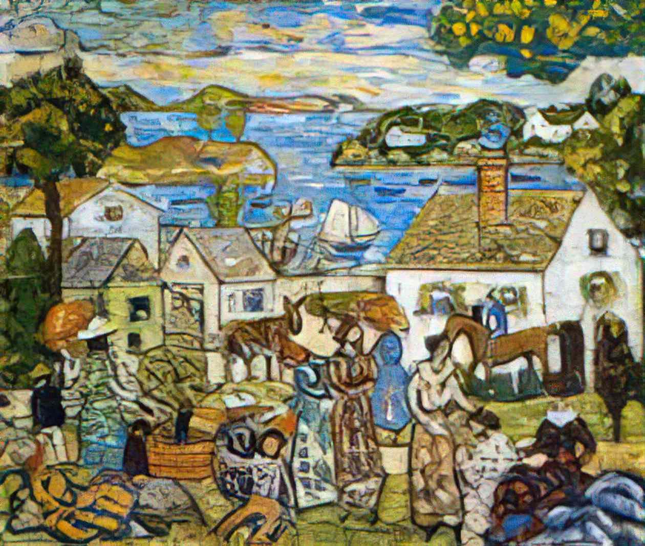 Maurice Prendergast new england harbour Art A4 Photo Print