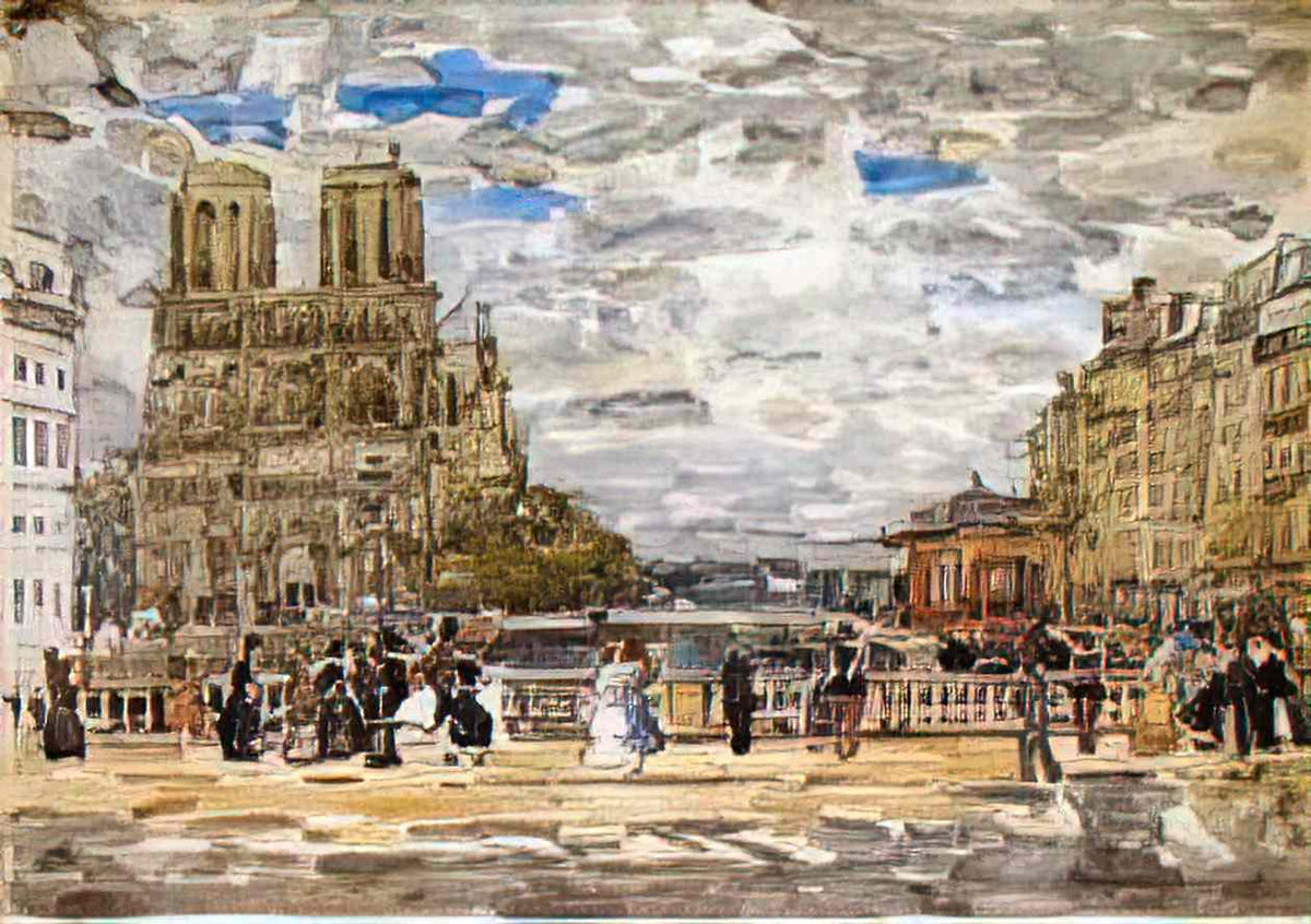 Maurice Prendergast notre dame Art A4 Photo Print