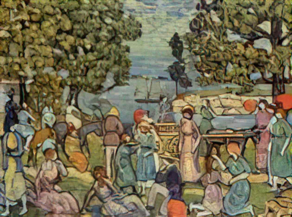 Maurice Prendergast on the beach no 3 Art A4 Photo Print