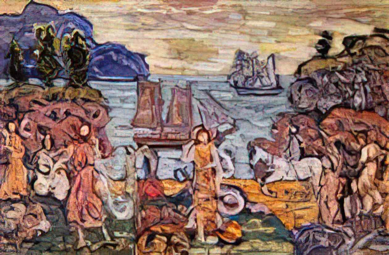 Maurice Prendergast on the shore Art A4 Photo Print