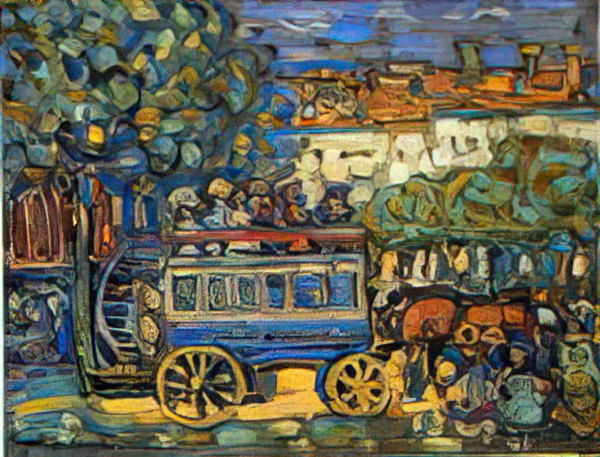 Maurice Prendergast paris omnibus Art A4 Photo Print