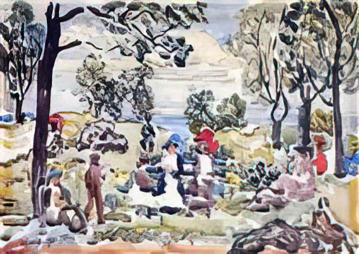 Maurice Prendergast park gloucester Art A4 Photo Print