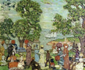 Maurice Prendergast park scene nebay Art A4 Photo Print