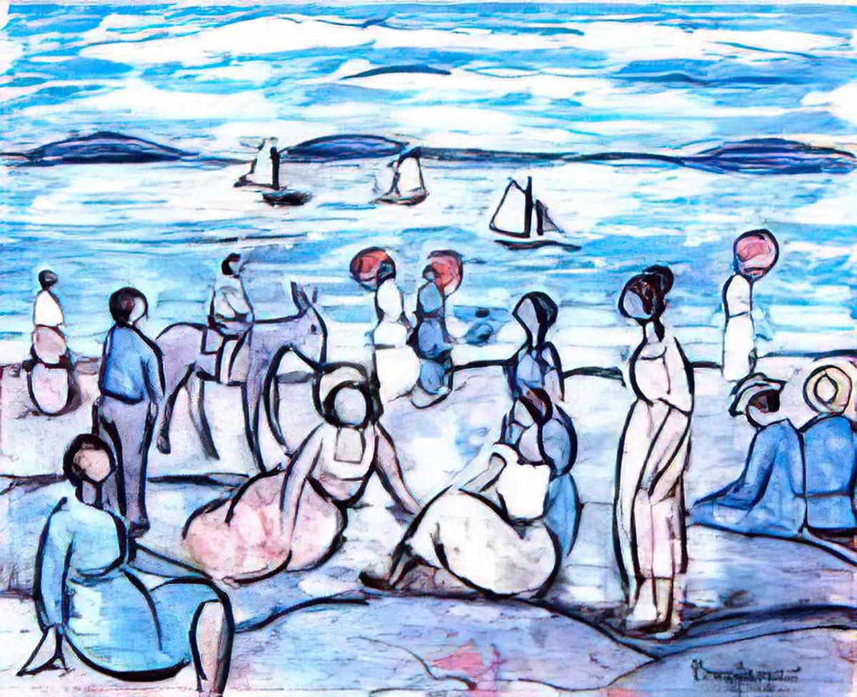 Maurice Prendergast playing at salem massachusetts Art A4 Photo Print