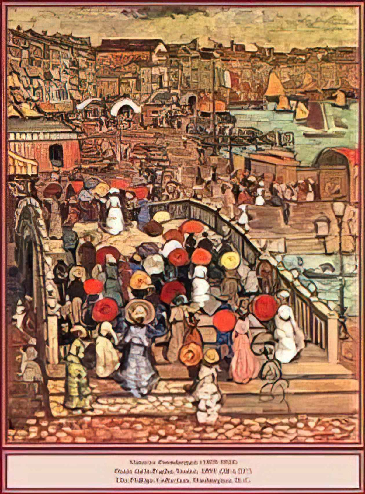 Maurice Prendergast ponte della paglia 1899 Art A4 Photo Print