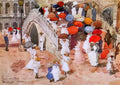 Maurice Prendergast ponte della paglia Art A4 Photo Print
