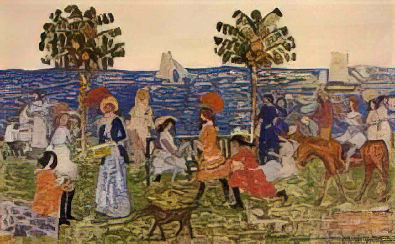 Maurice Prendergast promenade Art A4 Photo Print
