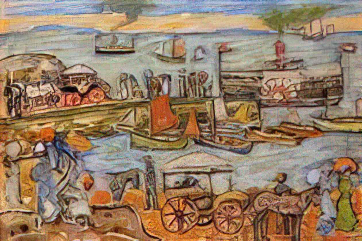 Maurice Prendergast quai dinard Art A4 Photo Print