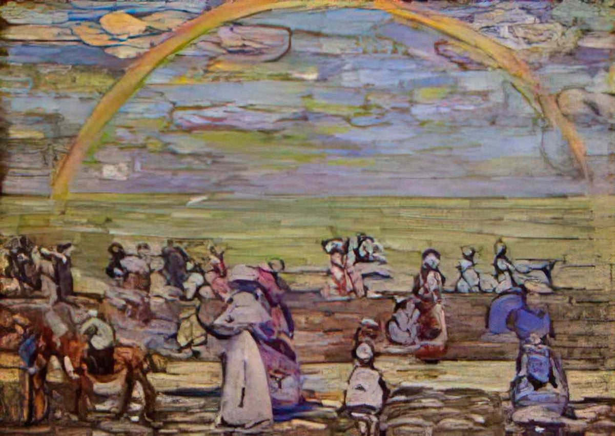 Maurice Prendergast rainbow Art A4 Photo Print