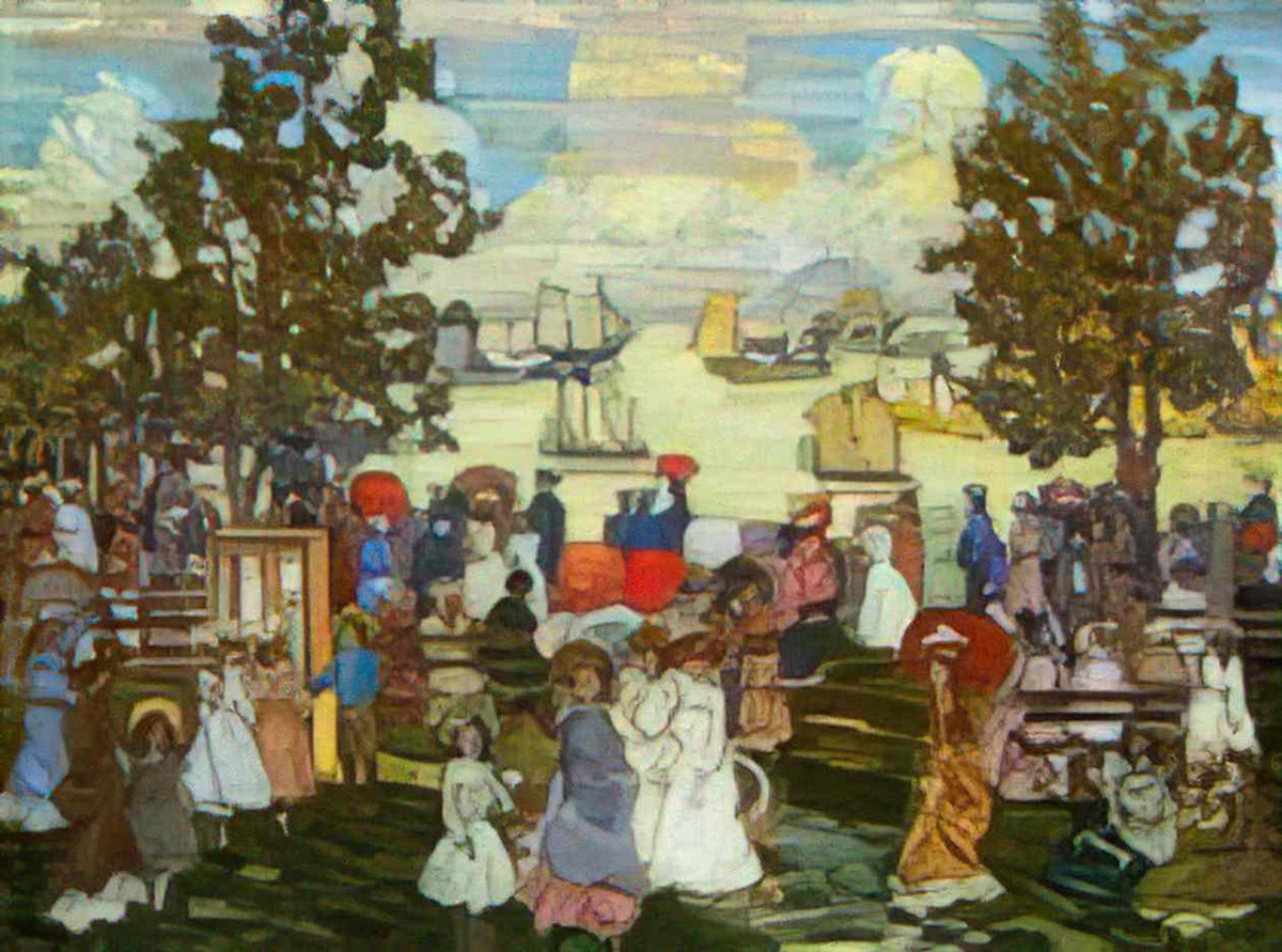 Maurice Prendergast salem willows also known as the promenade salem ha Art A4 Photo Print
