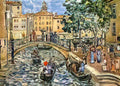 Maurice Prendergast scene of venice Art A4 Photo Print