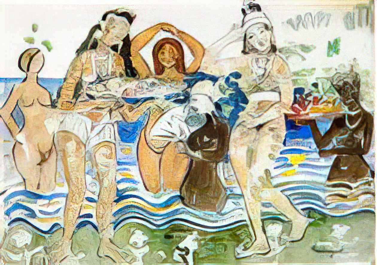 Maurice Prendergast sea maidens Art A4 Photo Print