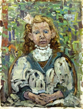 Maurice Prendergast seated girl Art A4 Photo Print