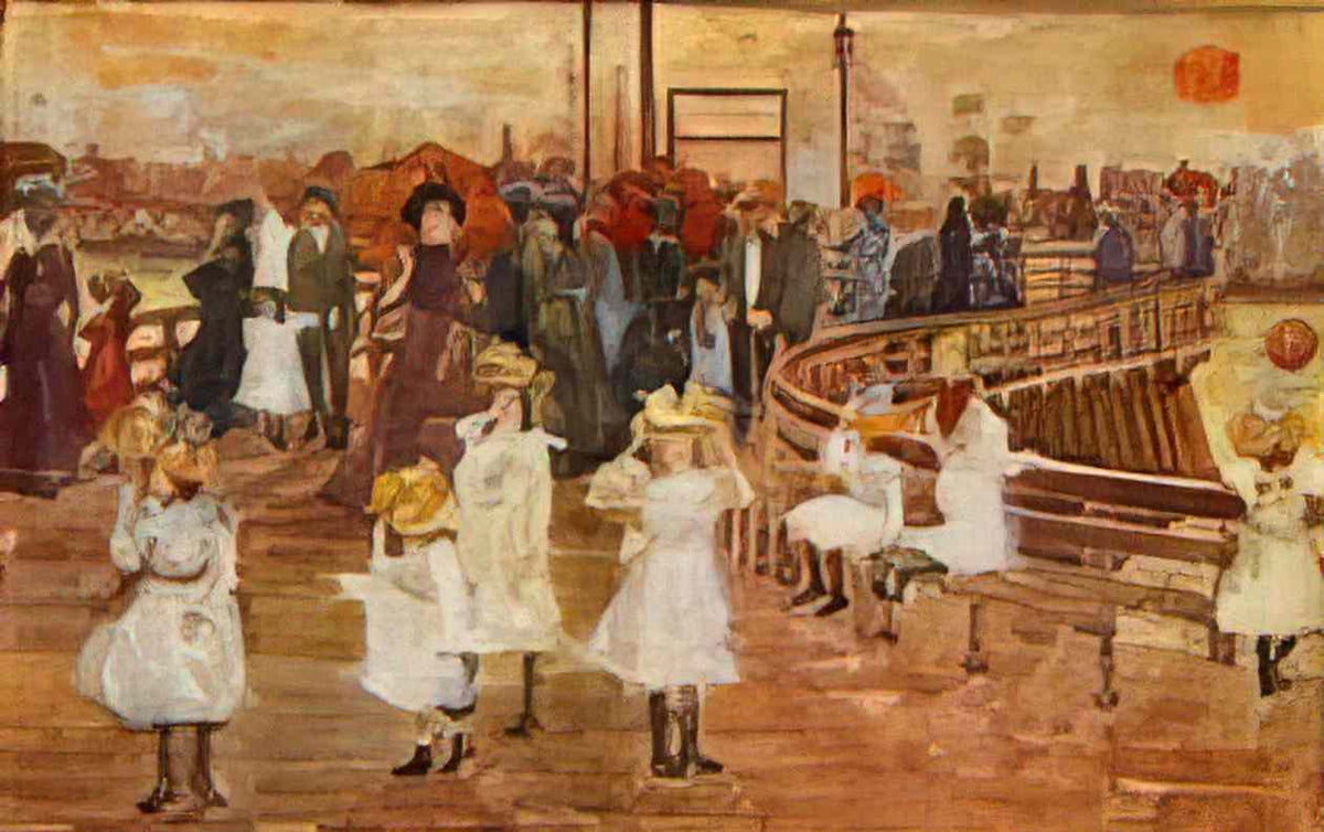 Maurice Prendergast south boston pier Art A4 Photo Print