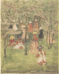 Maurice Prendergast spring in franklin park 1895 Art A4 Photo Print