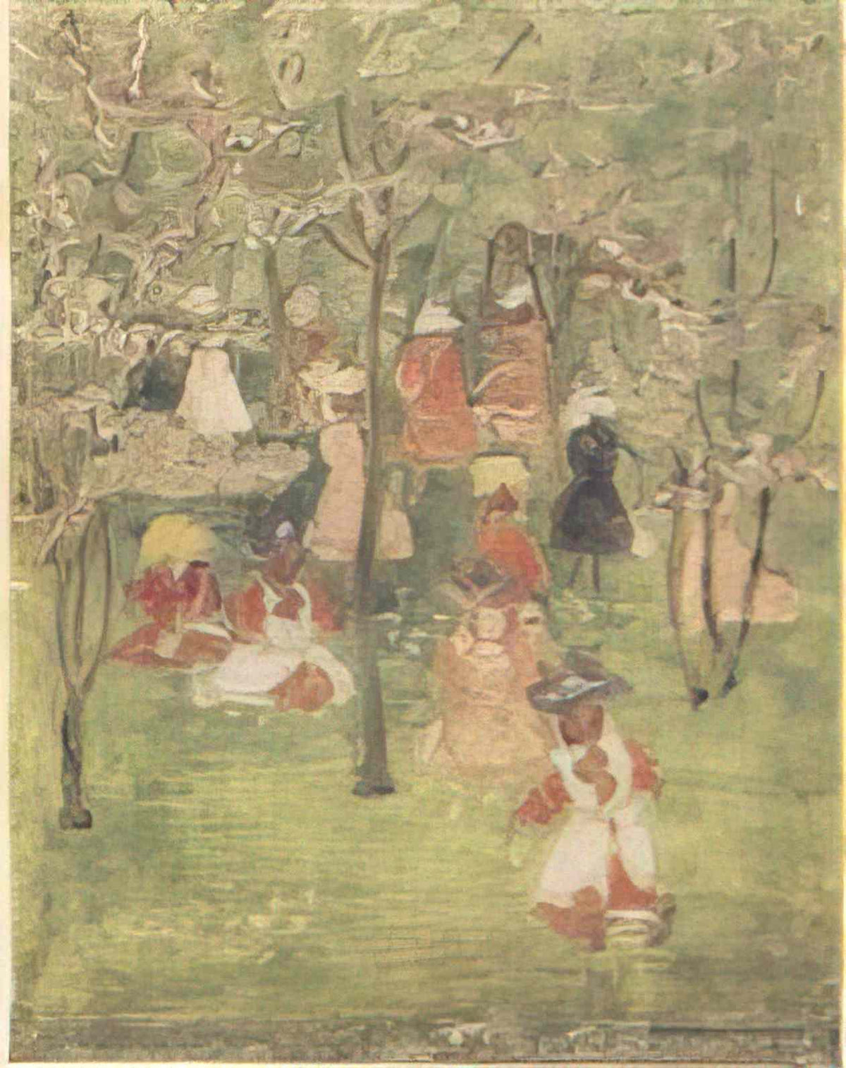 Maurice Prendergast spring in franklin park 1895 Art A4 Photo Print