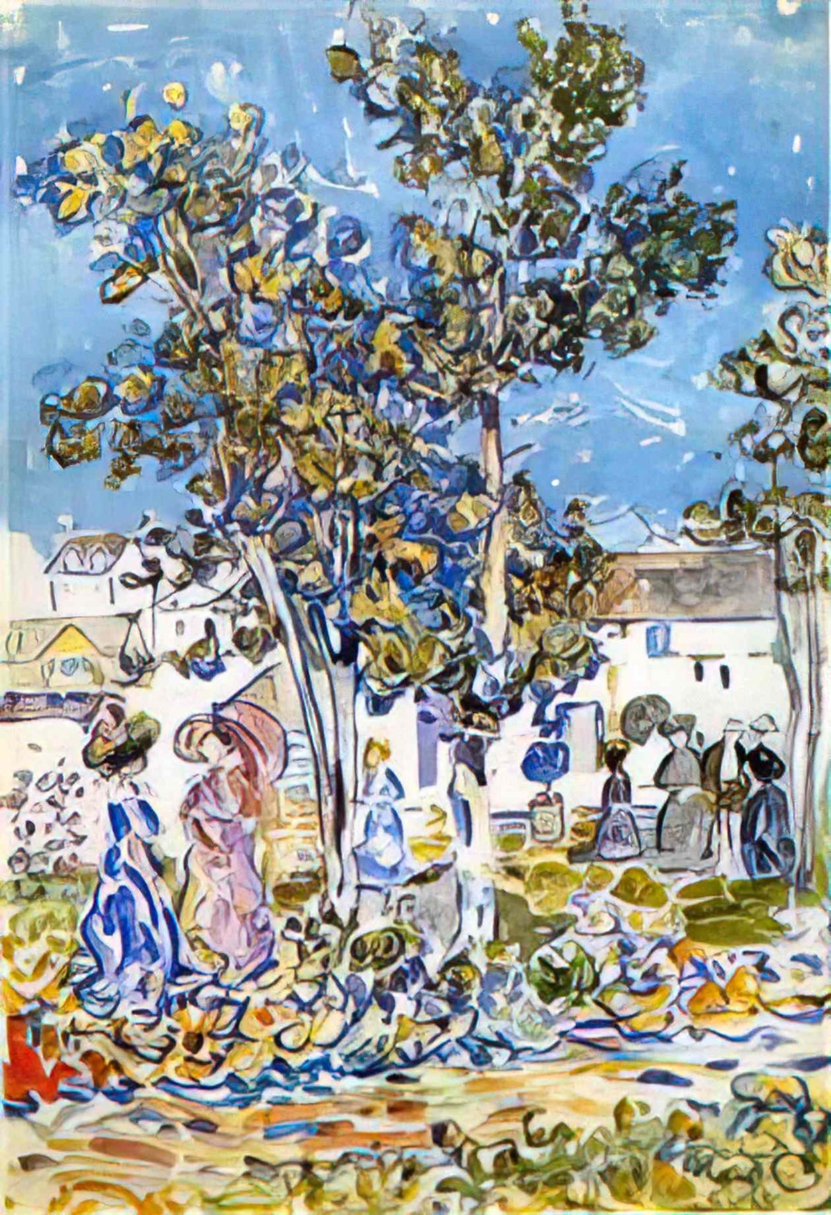 Maurice Prendergast spring promenade Art A4 Photo Print