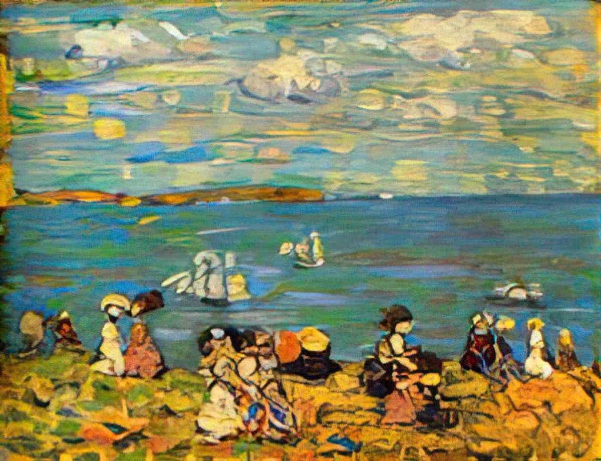 Maurice Prendergast st malo also known as sketch st malo Art A4 Photo Print