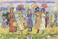 Maurice Prendergast sunny day at the beach Art A4 Photo Print