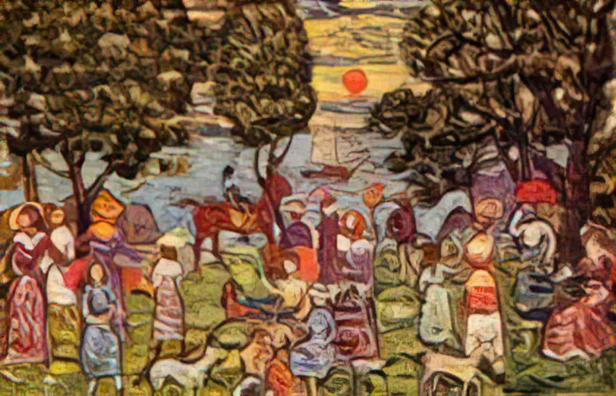 Maurice Prendergast sunset Art A4 Photo Print