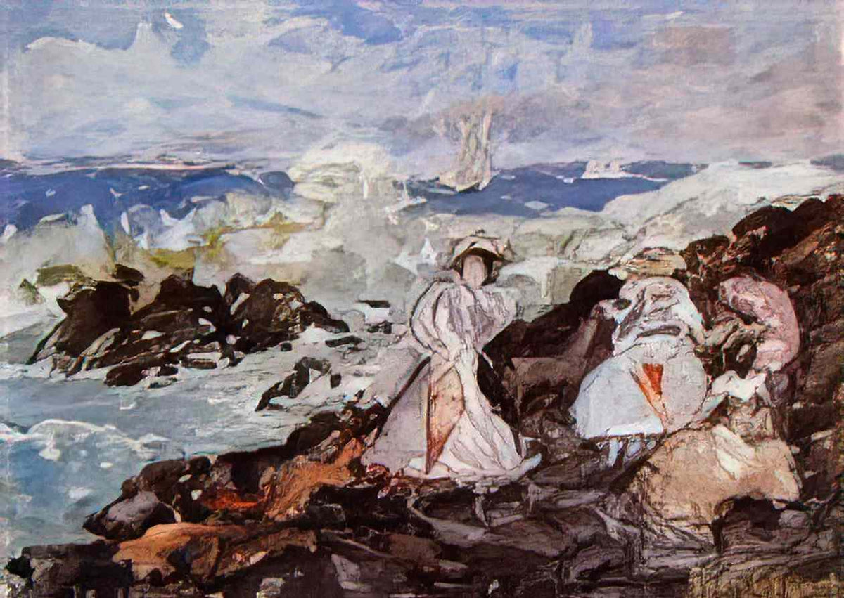 Maurice Prendergast surf cohasset Art A4 Photo Print