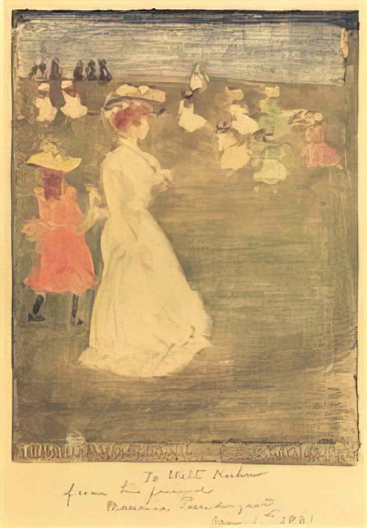 Maurice Prendergast the breezy common 1897 Art A4 Photo Print