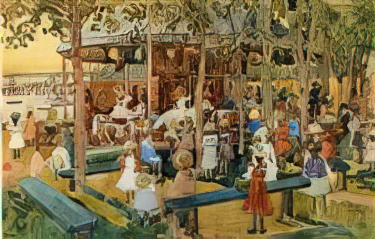 Maurice Prendergast the flying horses Art A4 Photo Print