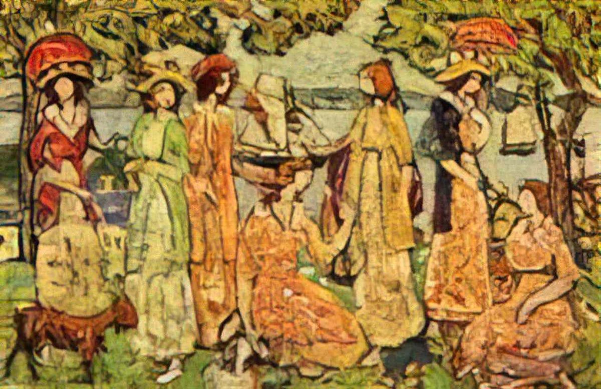 Maurice Prendergast the idlers Art A4 Photo Print