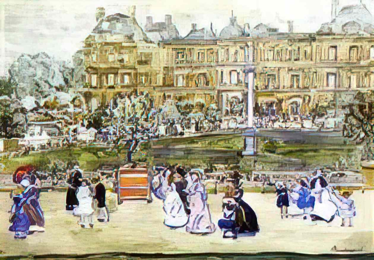 Maurice Prendergast the louvre Art A4 Photo Print