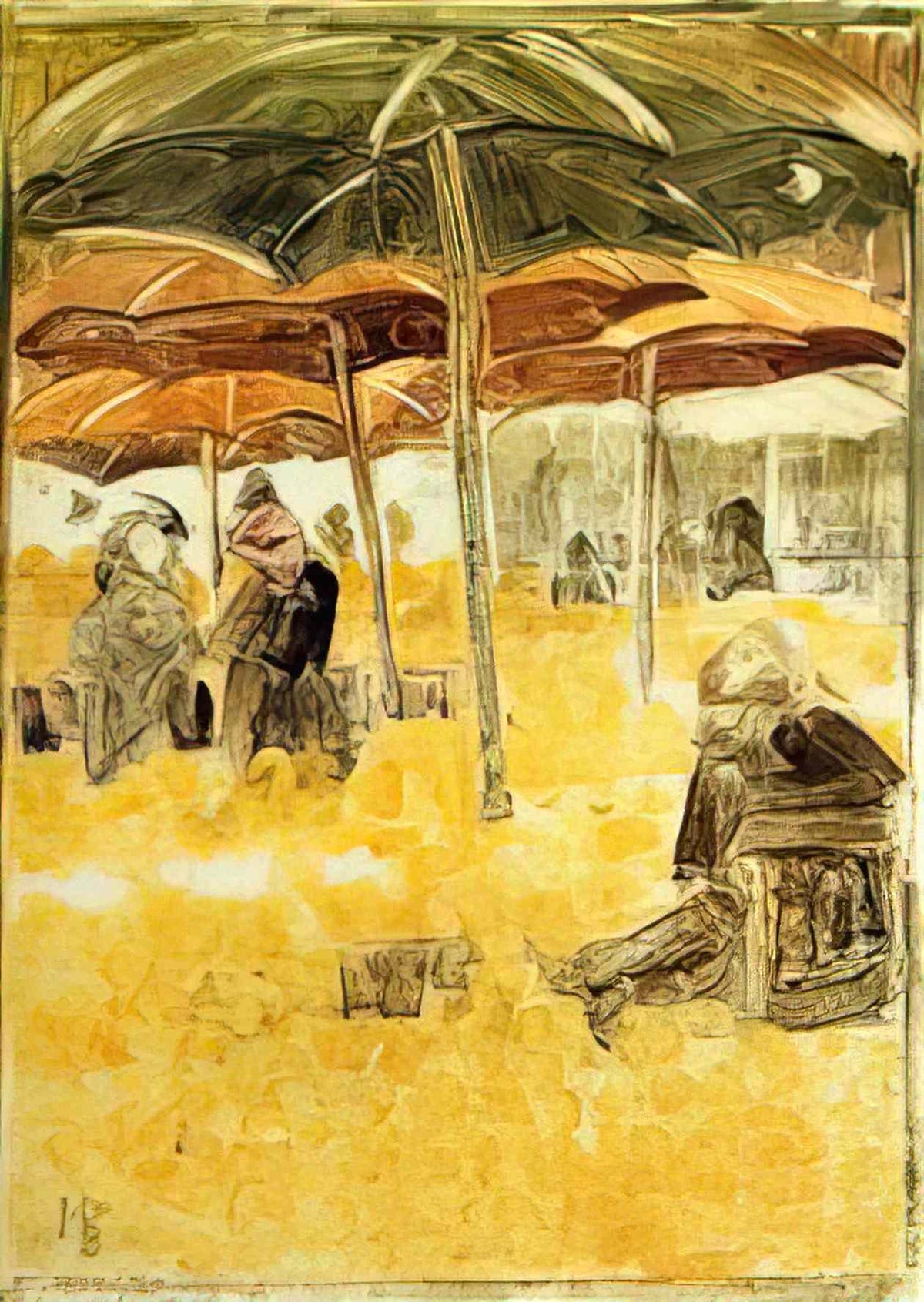 Maurice Prendergast the orange market Art A4 Photo Print