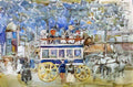 Maurice Prendergast the paris omnibus 1904 Art A4 Photo Print