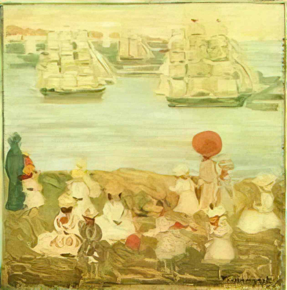 Maurice Prendergast the pretty ships also known as as the ships go by Art A4 Photo Print