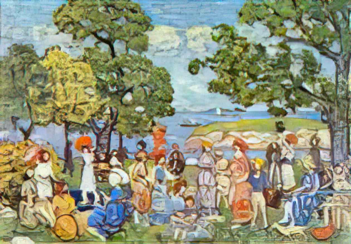 Maurice Prendergast the promenade 1 Art A4 Photo Print