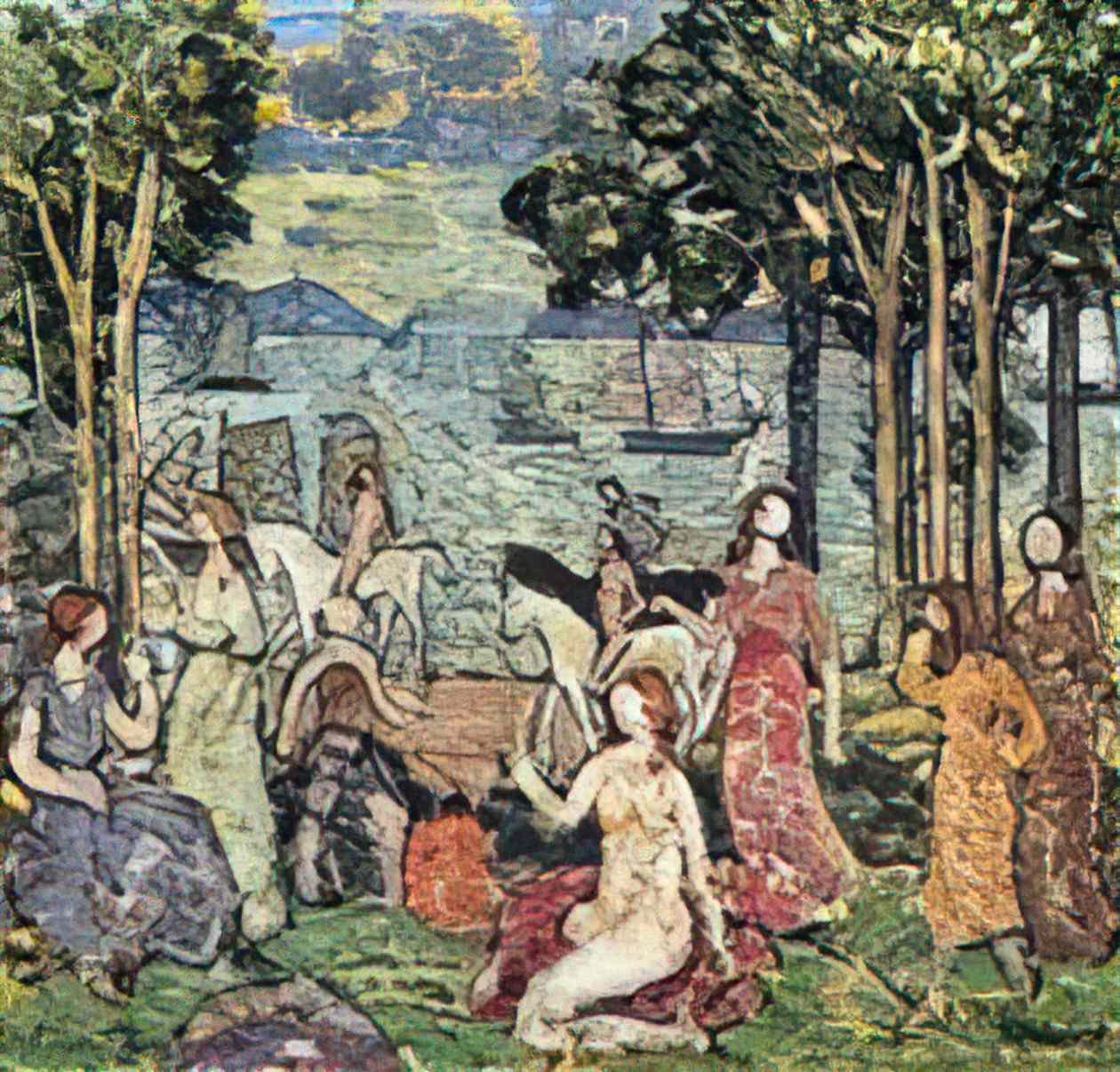 Maurice Prendergast the promenade Art A4 Photo Print