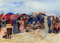 Maurice Prendergast treport beach also known as a very sunny day trepo Art A4 Photo Print