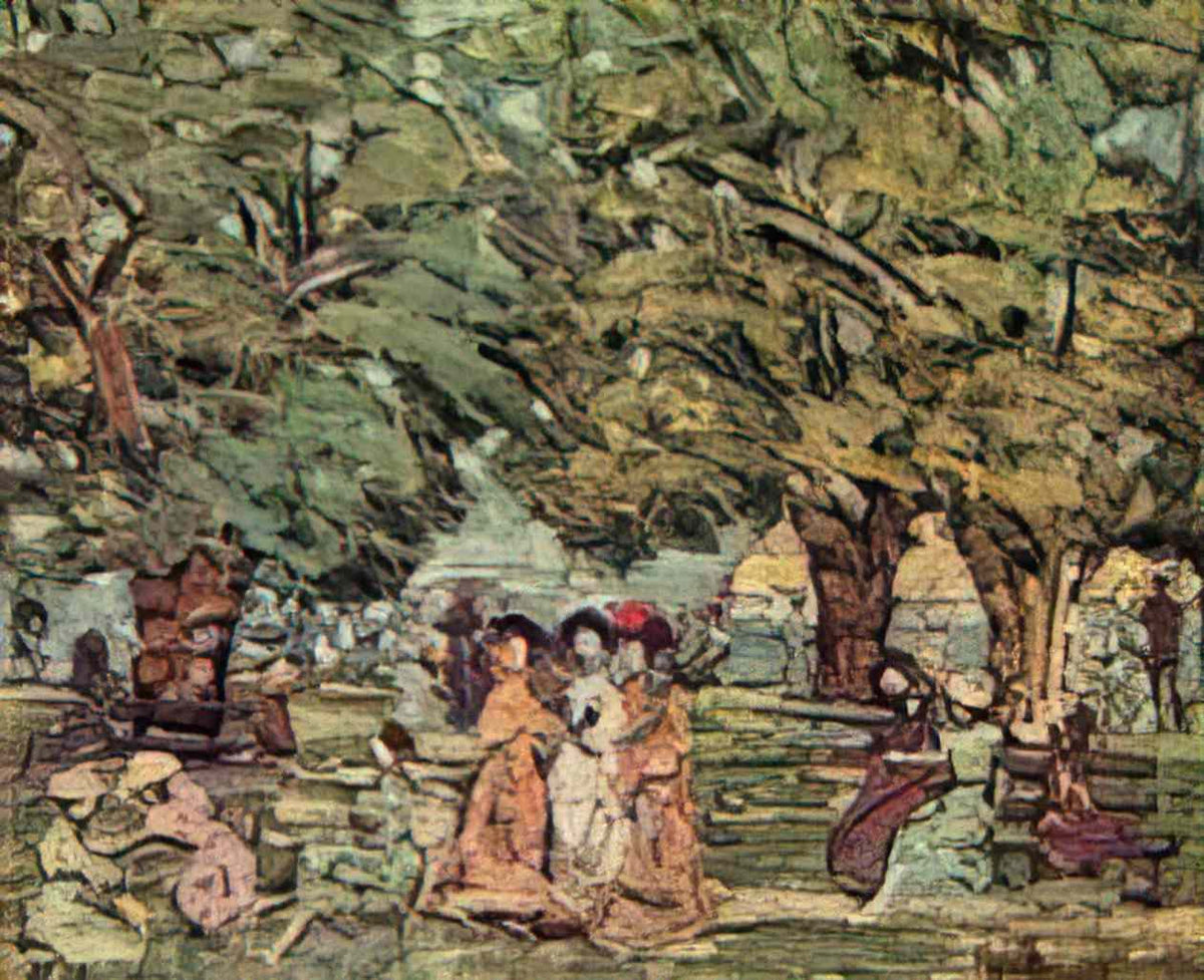 Maurice Prendergast under the trees Art A4 Photo Print