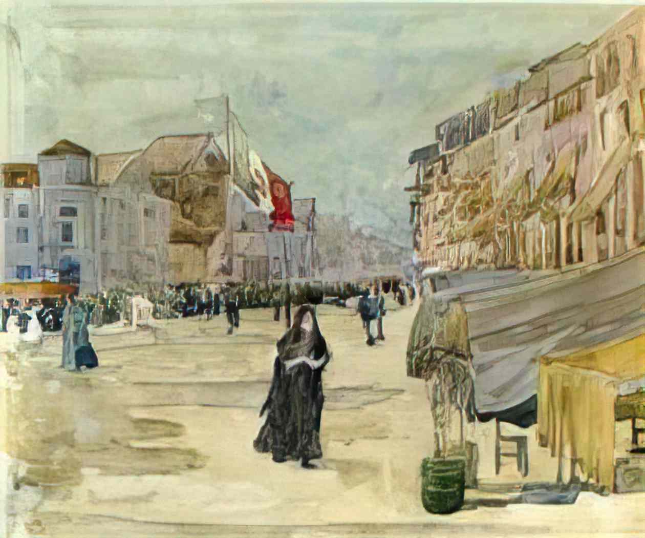 Maurice Prendergast venetian scene Art A4 Photo Print