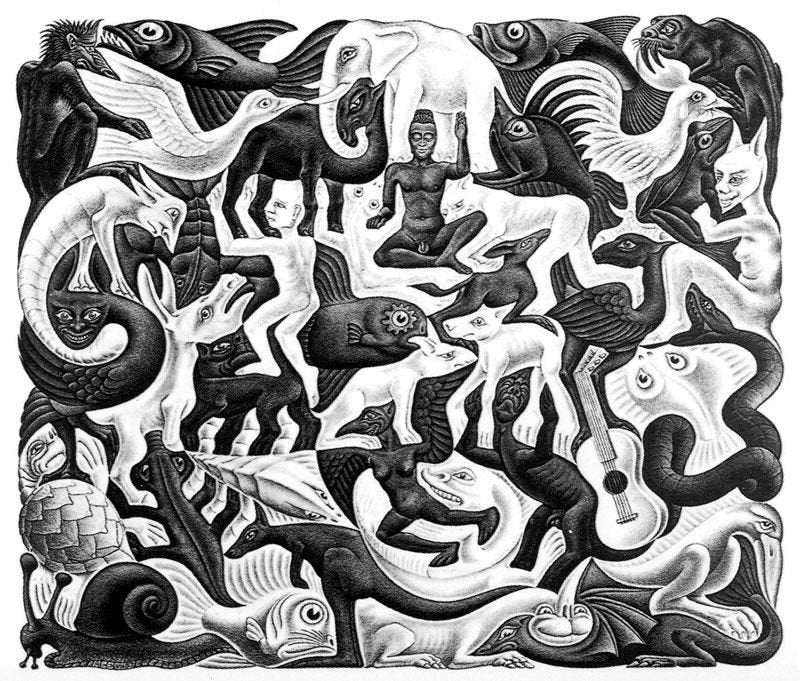 Maurits Cornelis Escher 19 Art A4 Photo Print